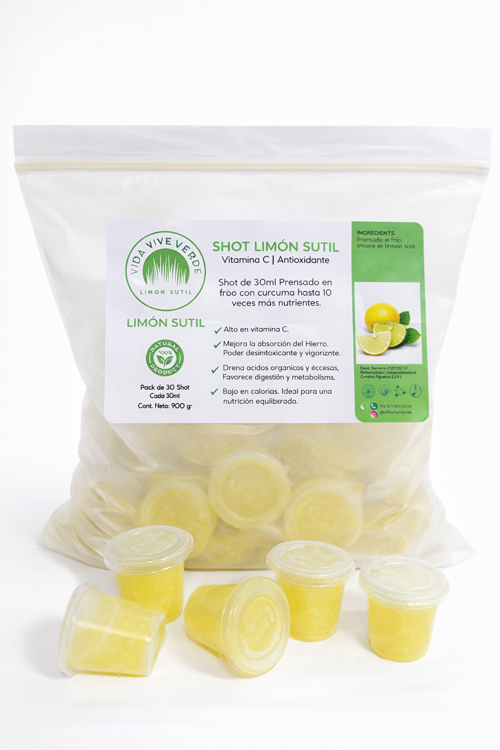 🍋 Pack Zest Shot Sutil (Limón)