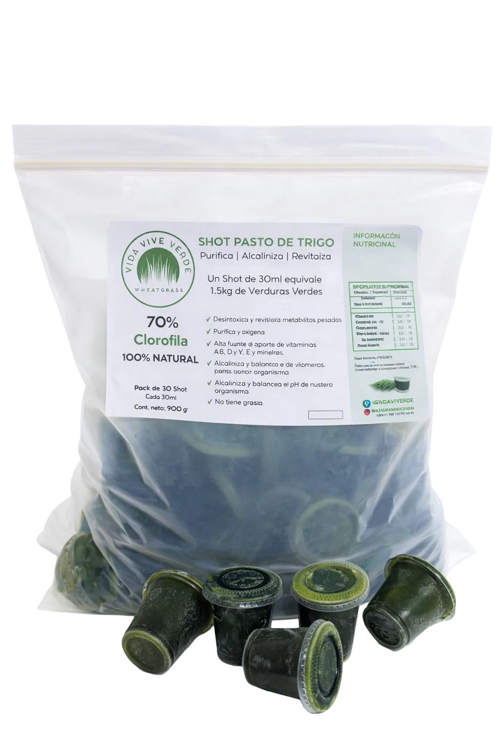 💚🌿 Pack Clorofila Pura / Wheatgrass