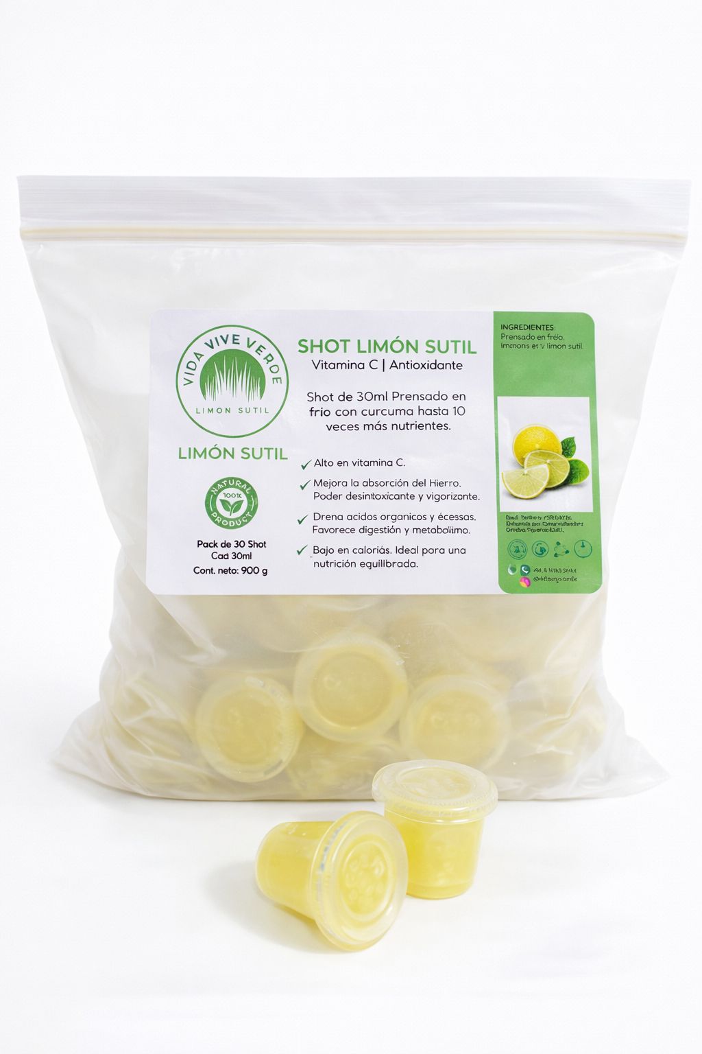 🍋 Pack Zest Shot Sutil (Limón)